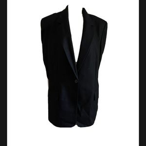 Pendleton Vintage Black Virgin Wool Blazer Size 12